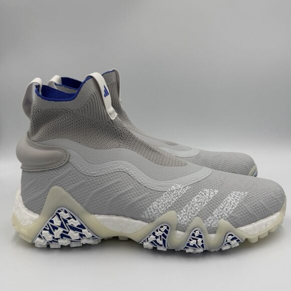 Adidas CodeChaos Golf Shoes Men\'s Size 9 Laceless Spikeless Grey/Blue H06478 main image 6
